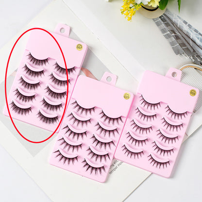 5 Pairs Manga Style Wispy False Eyelashes for Anime Cosplay