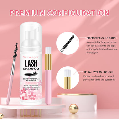 Deep Clean Oil Free Lash Extension Cleansing Mousse