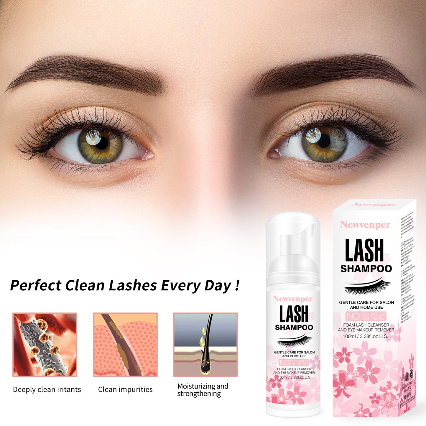 Deep Clean Oil Free Lash Extension Cleansing Mousse
