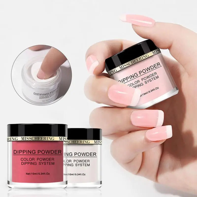 Pure Color Nail Dipping Powder Quick Dry Long Lasting Nail Polish