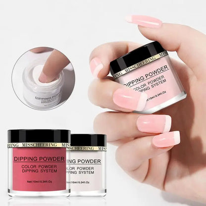 Pure Color Nail Dipping Powder Quick Dry Long Lasting Nail Polish