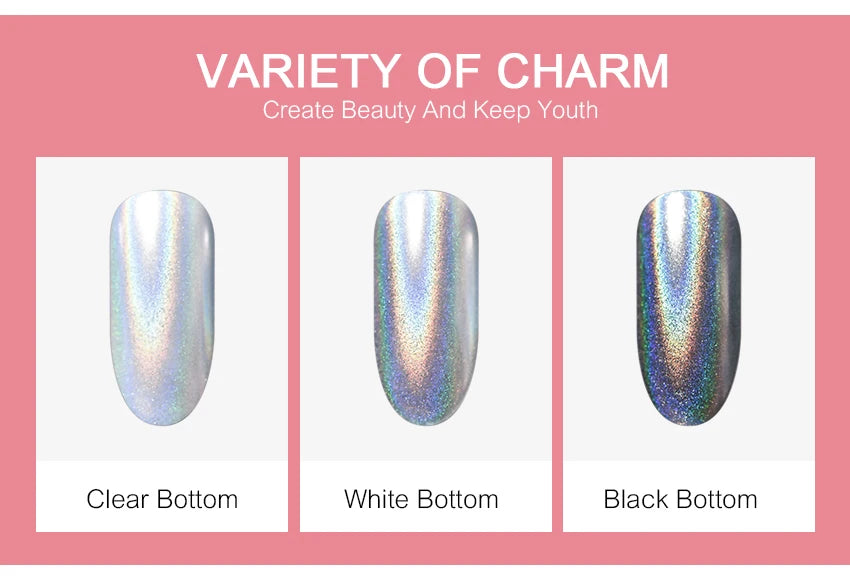 Mirror Chrome Nail Powder Cushion Pen for Metallic Nail Art