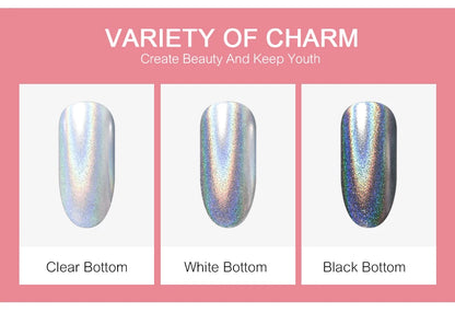 Mirror Chrome Nail Powder Cushion Pen for Metallic Nail Art