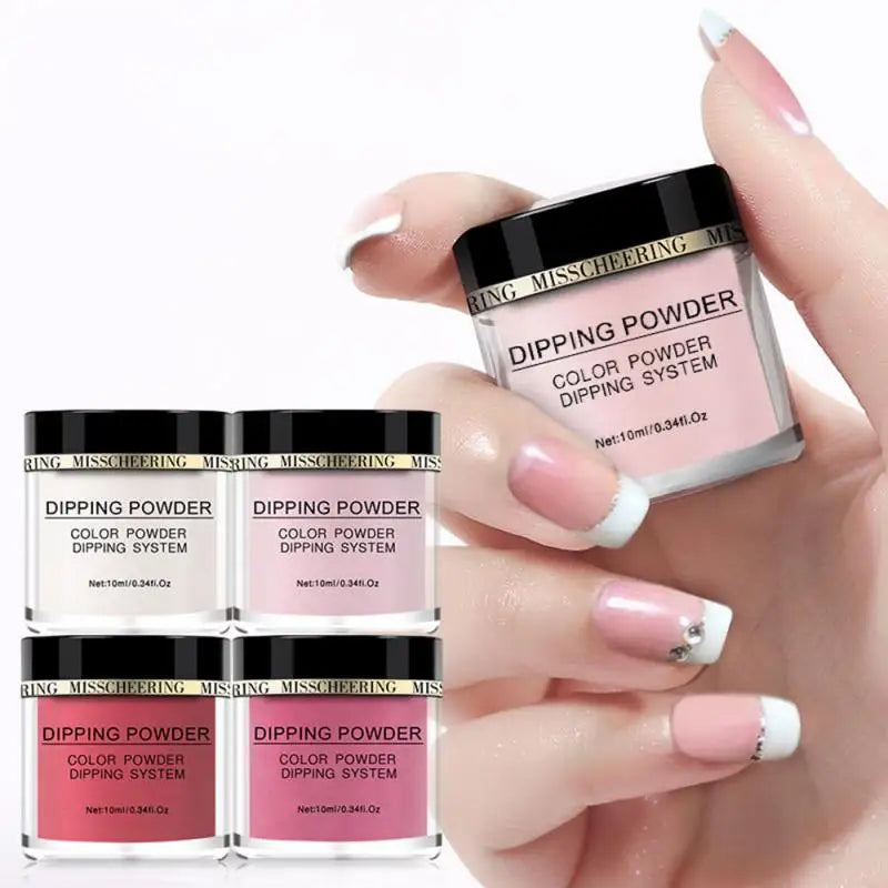 Pure Color Nail Dipping Powder Quick Dry Long Lasting Nail Polish