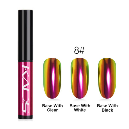 Mirror Chrome Nail Powder Cushion Pen for Metallic Nail Art