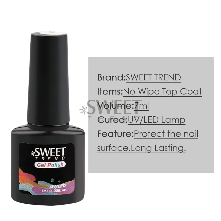 Sweet Trend gel polish bottle with product details on a white background