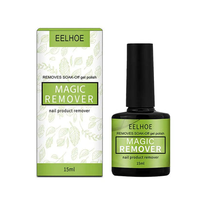 Eelhoe Magic Remover nail product remover with packaging on a white background