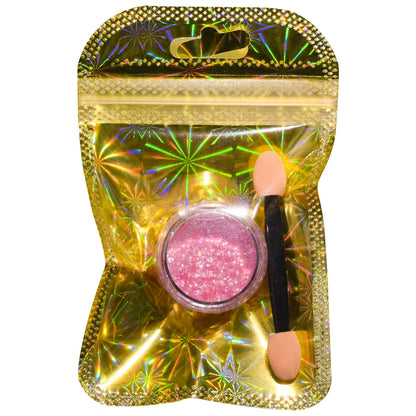 6 Color Opal Neon Iridescent Mirror Nail Glitter Powder Set