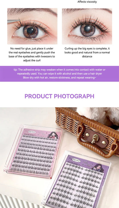 Gege Bear No Glue False Eyelashes Easy Application Natural Look Beginner Friendly