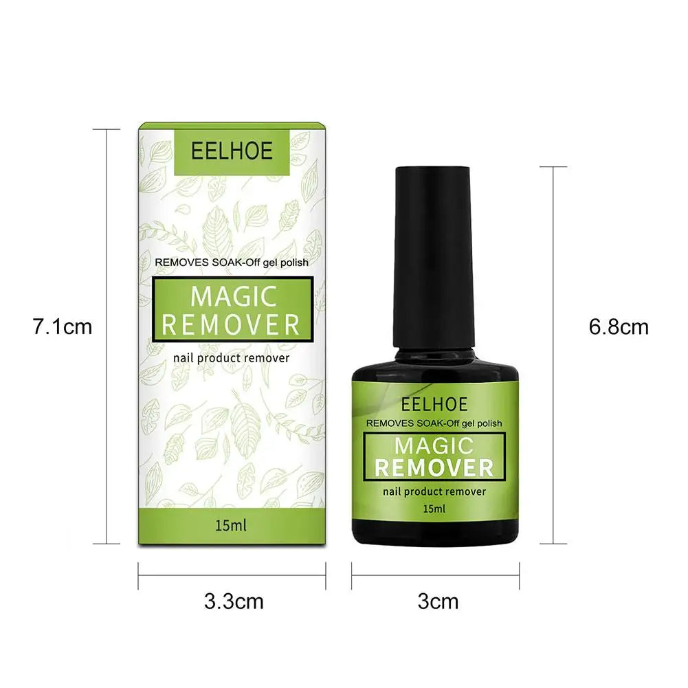 Eelhoe Magic Remover nail product remover with packaging on a white background