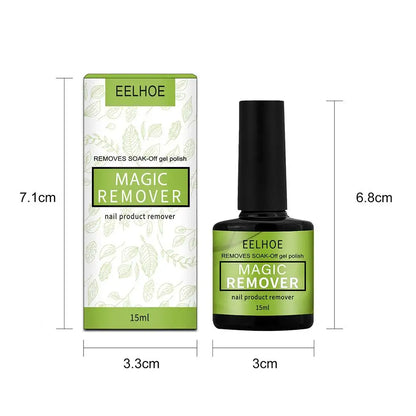 Eelhoe Magic Remover nail product remover with packaging on a white background