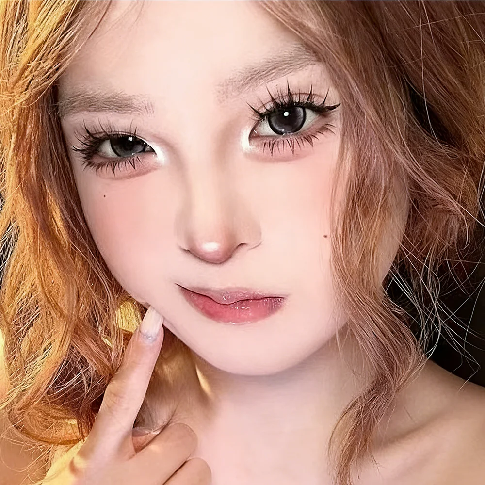 HISYI Self Adhesive Manga Style Cluster Lashes 10 Row Box Natural Look