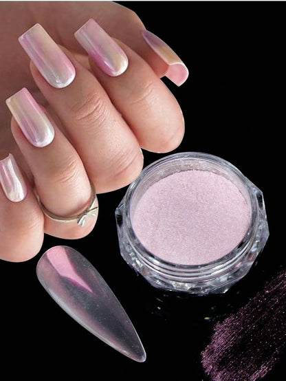 Holographic Mermaid Mirror Nail Pigment Powder for Gel Polish