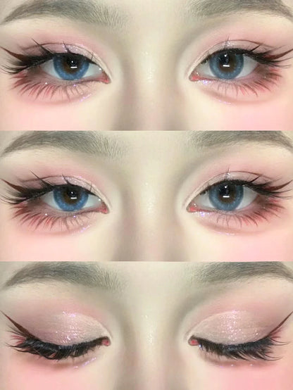 Lasvirey Cat Eye Manga Style False Eyelashes 3D Faux Mink Wispy Winged Design