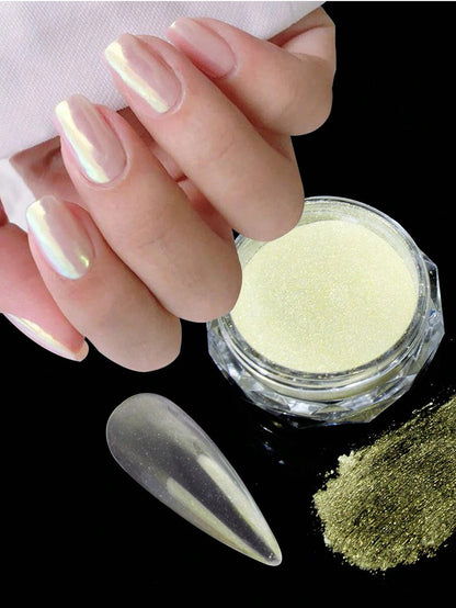 Holographic Mermaid Mirror Nail Pigment Powder for Gel Polish