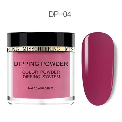 Pure Color Nail Dipping Powder Quick Dry Long Lasting Nail Polish