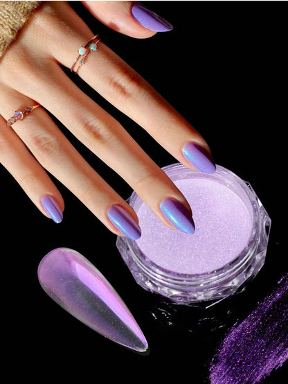 Holographic Mermaid Mirror Nail Pigment Powder for Gel Polish