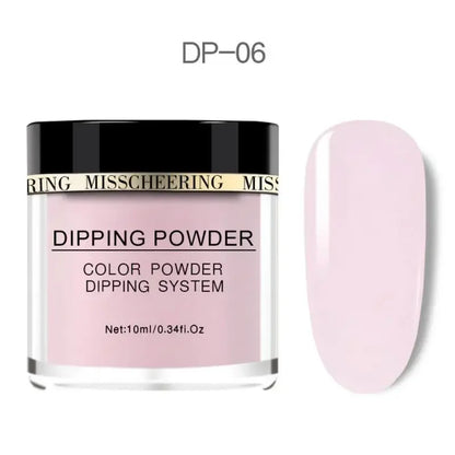 Pure Color Nail Dipping Powder Quick Dry Long Lasting Nail Polish