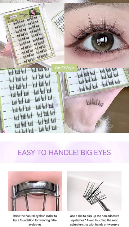 Gege Bear No Glue False Eyelashes Easy Application Natural Look Beginner Friendly