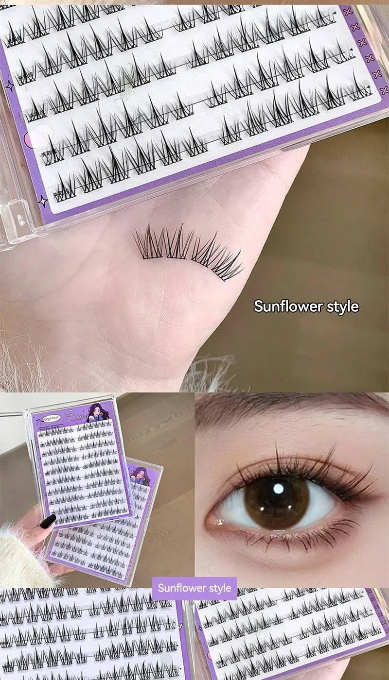 Gege Bear No Glue False Eyelashes Easy Application Natural Look Beginner Friendly