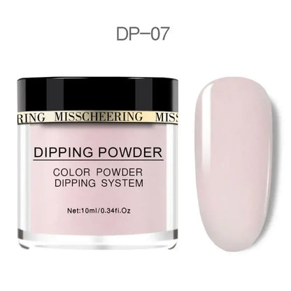 Pure Color Nail Dipping Powder Quick Dry Long Lasting Nail Polish