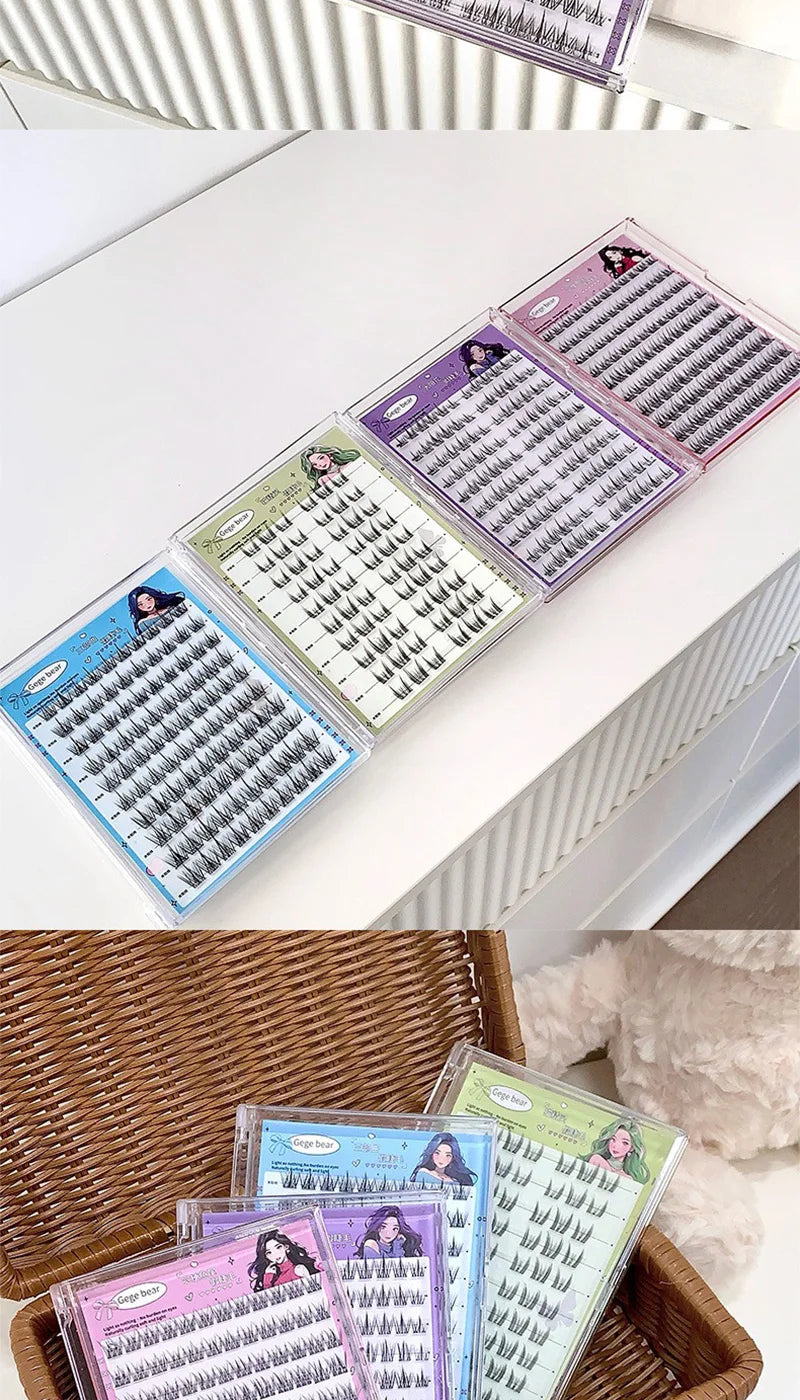 Gege Bear No Glue False Eyelashes Easy Application Natural Look Beginner Friendly