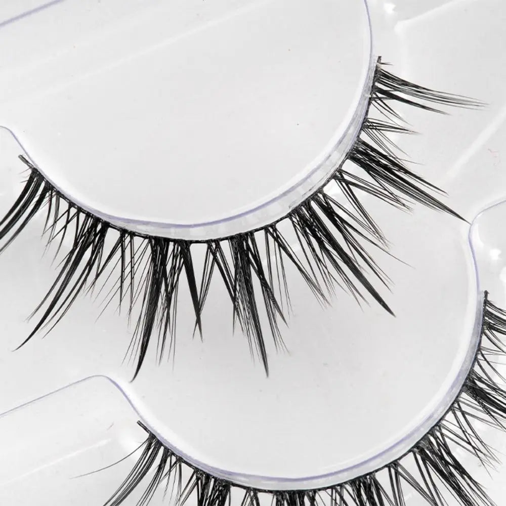 8 Pair Natural Look Curled Full Strip False Eyelashes Dense Long Lasting