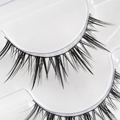 8 Pair Natural Look Curled Full Strip False Eyelashes Dense Long Lasting
