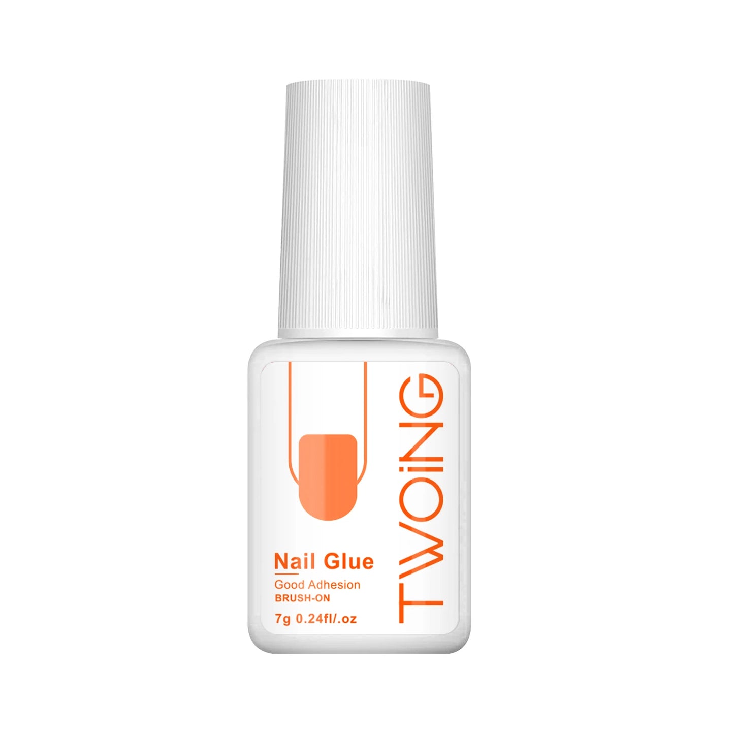 TwoInG nail glue bottle on a white background