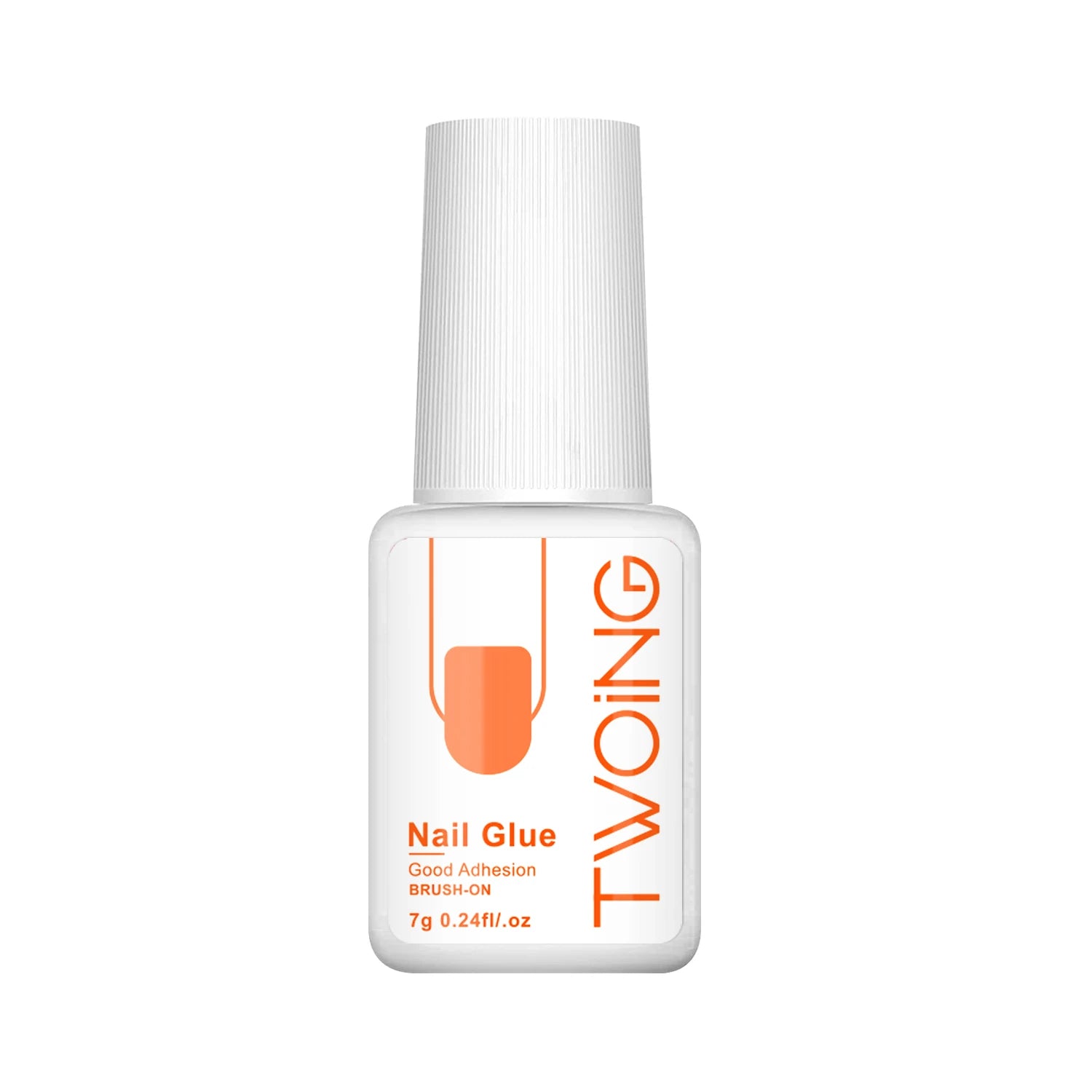 TwoInG nail glue bottle on a white background