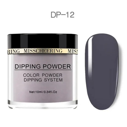 Pure Color Nail Dipping Powder Quick Dry Long Lasting Nail Polish