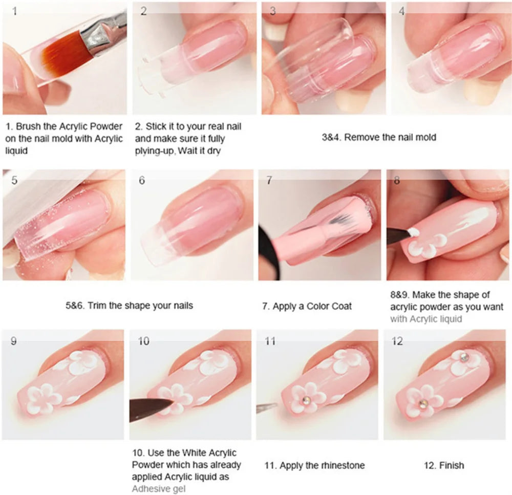 30g Professional Acrylic Nail Extension Powder for Nail Art