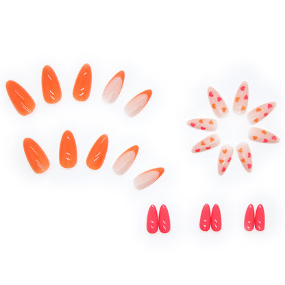 Summer Heart Press On Nails